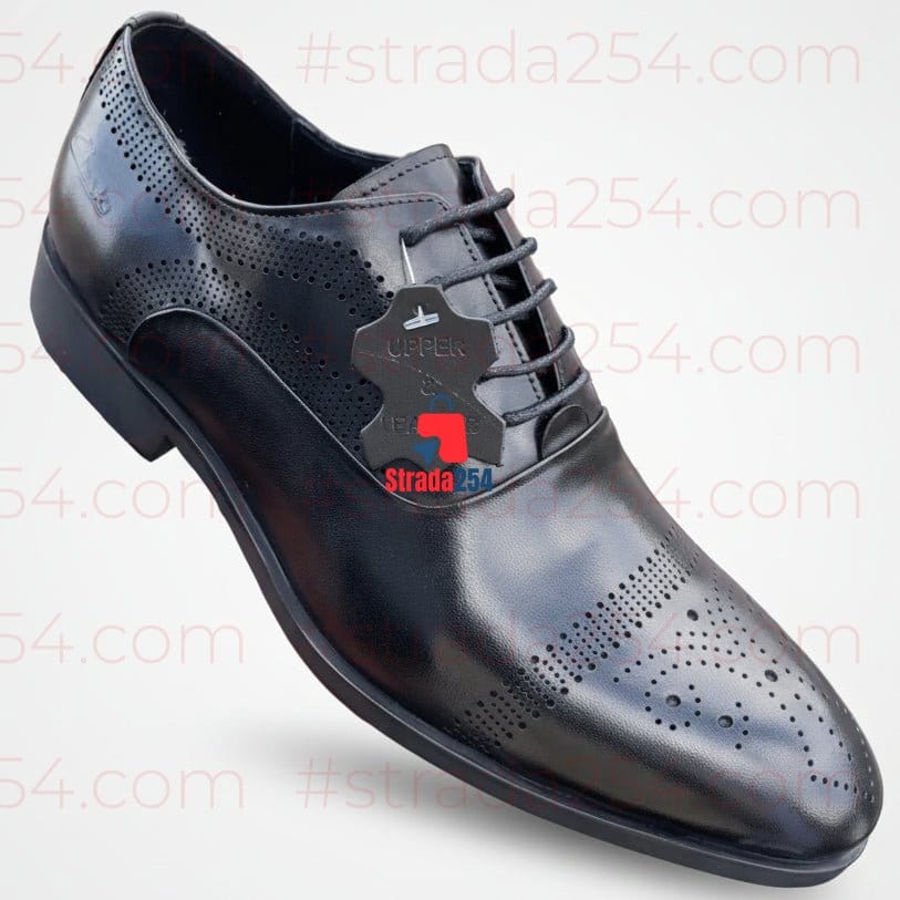 STRADA254 Premium Leather Oxford Brogue Shoes – Classic Formal Lace-Up Dress Shoes_GG