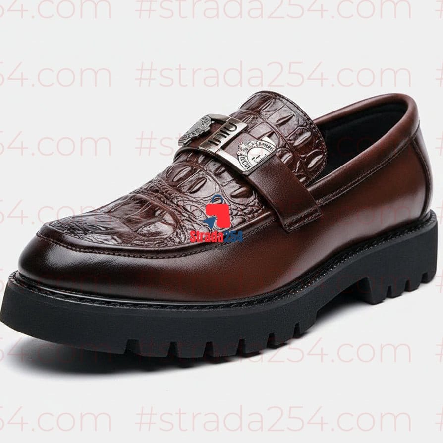 👞 Prestige Croc-Textured Loafers – Executive Luxe Edition_BKY