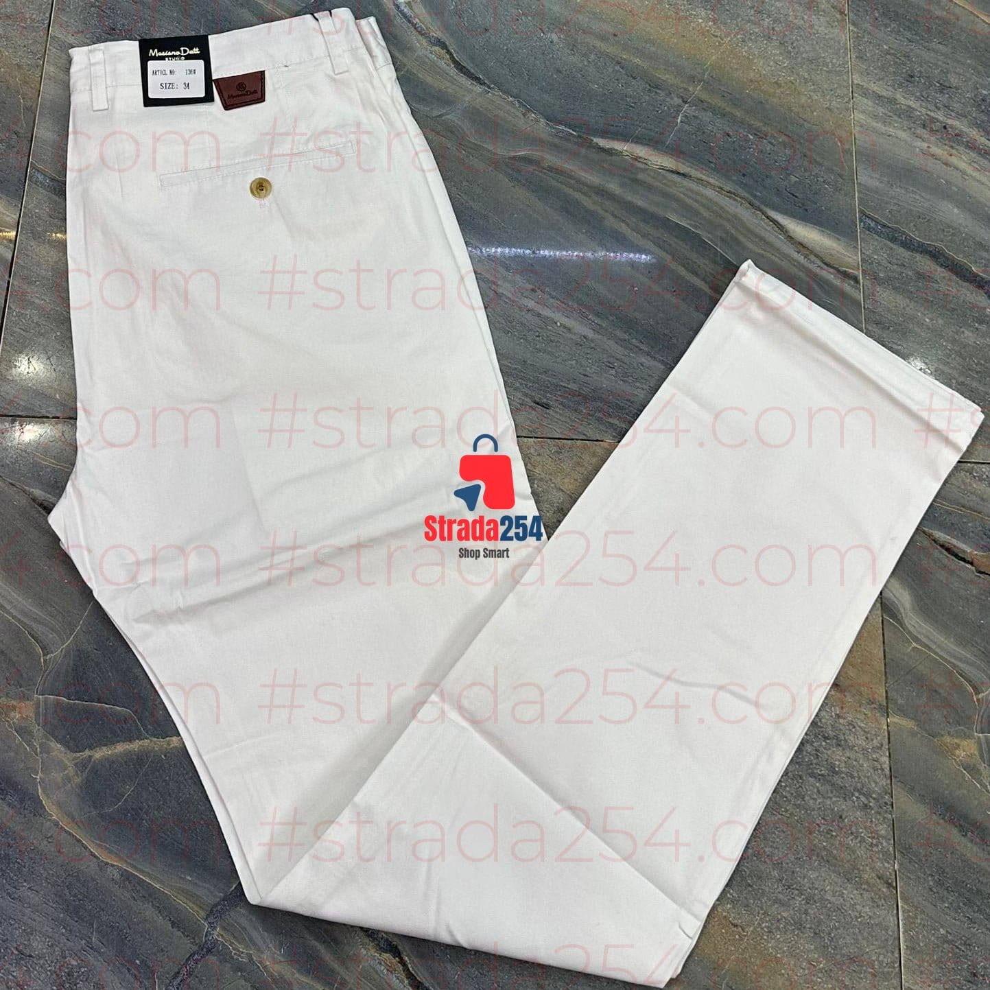 Men’s Premium Soft Khaki Trousers – Classic Fit (Normal Pockets)_AT