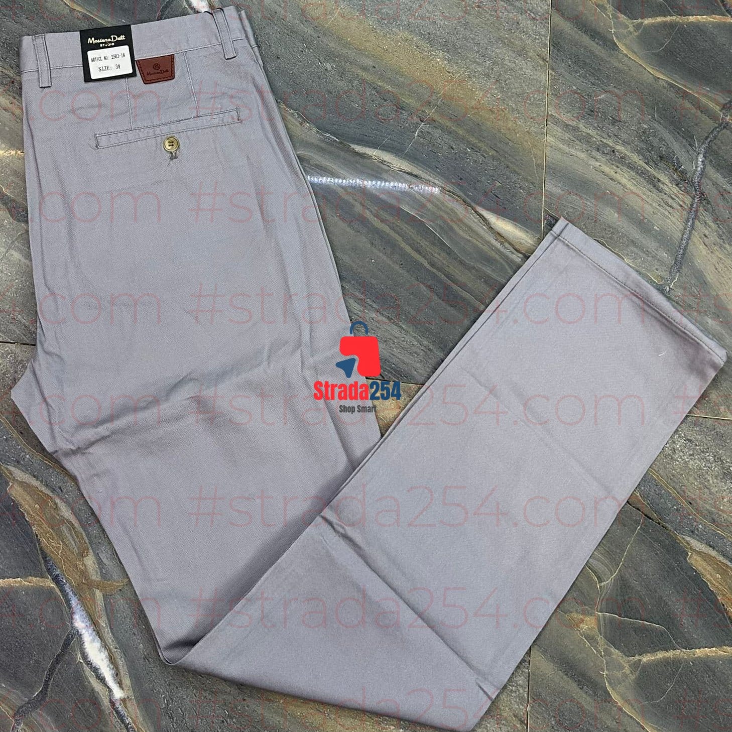 Men’s Premium Soft Khaki Trousers – Classic Fit (Normal Pockets)_AT