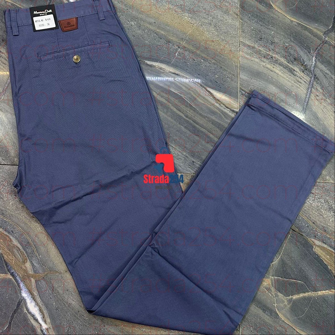 Men’s Premium Soft Khaki Trousers – Classic Fit (Normal Pockets)_AT