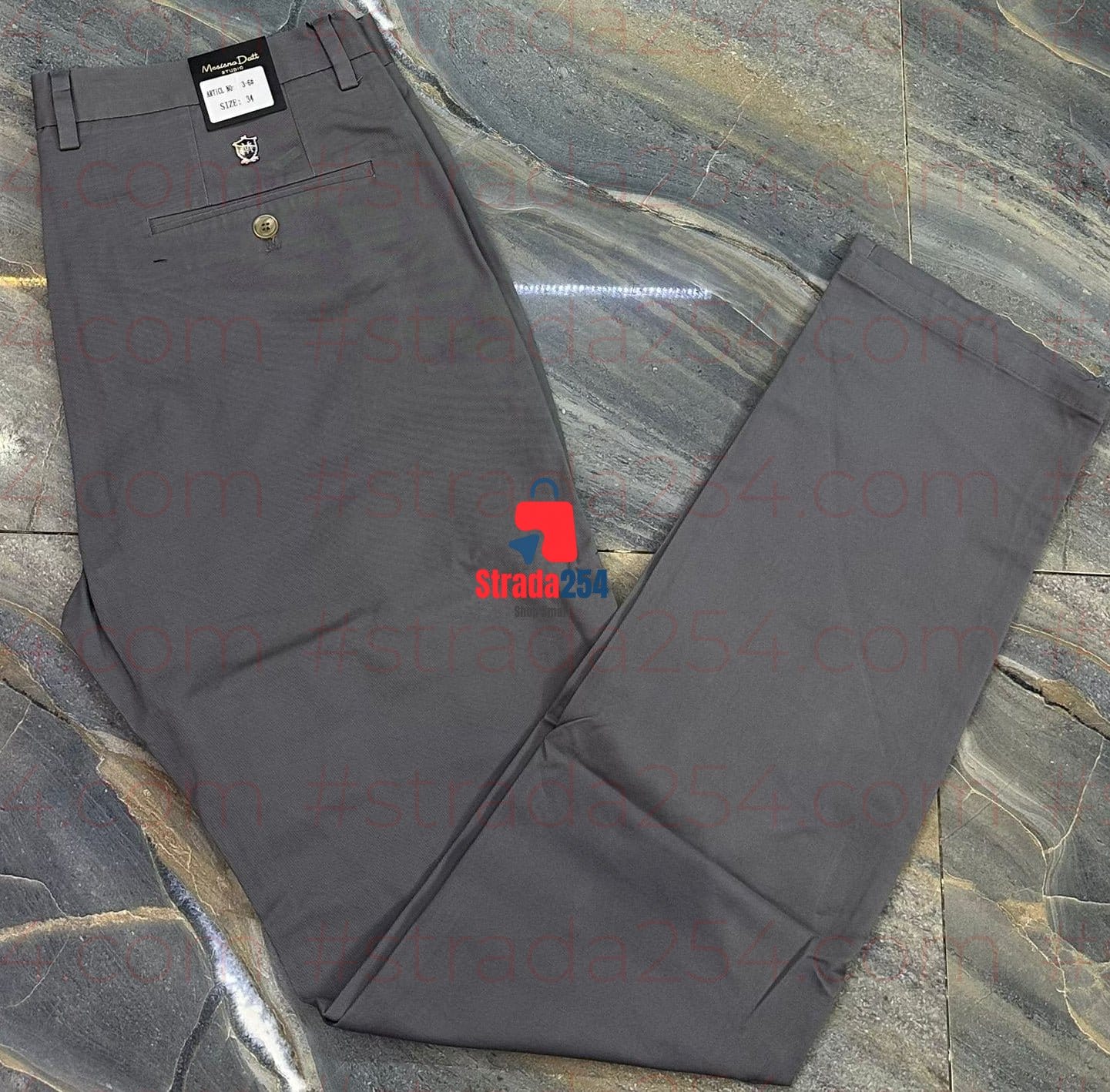 Men’s Premium Soft Khaki Trousers – Classic Fit (Normal Pockets)_AT