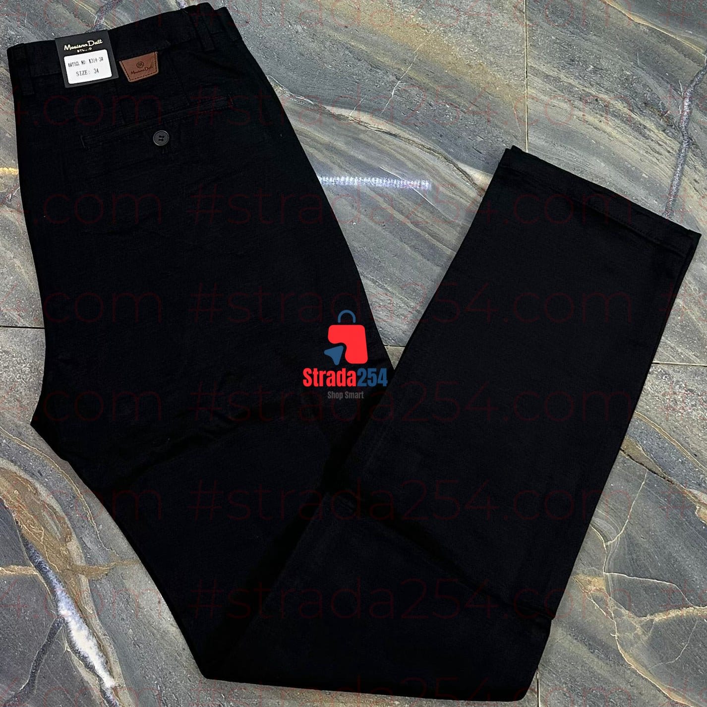 Men’s Premium Soft Khaki Trousers – Classic Fit (Normal Pockets)_AT