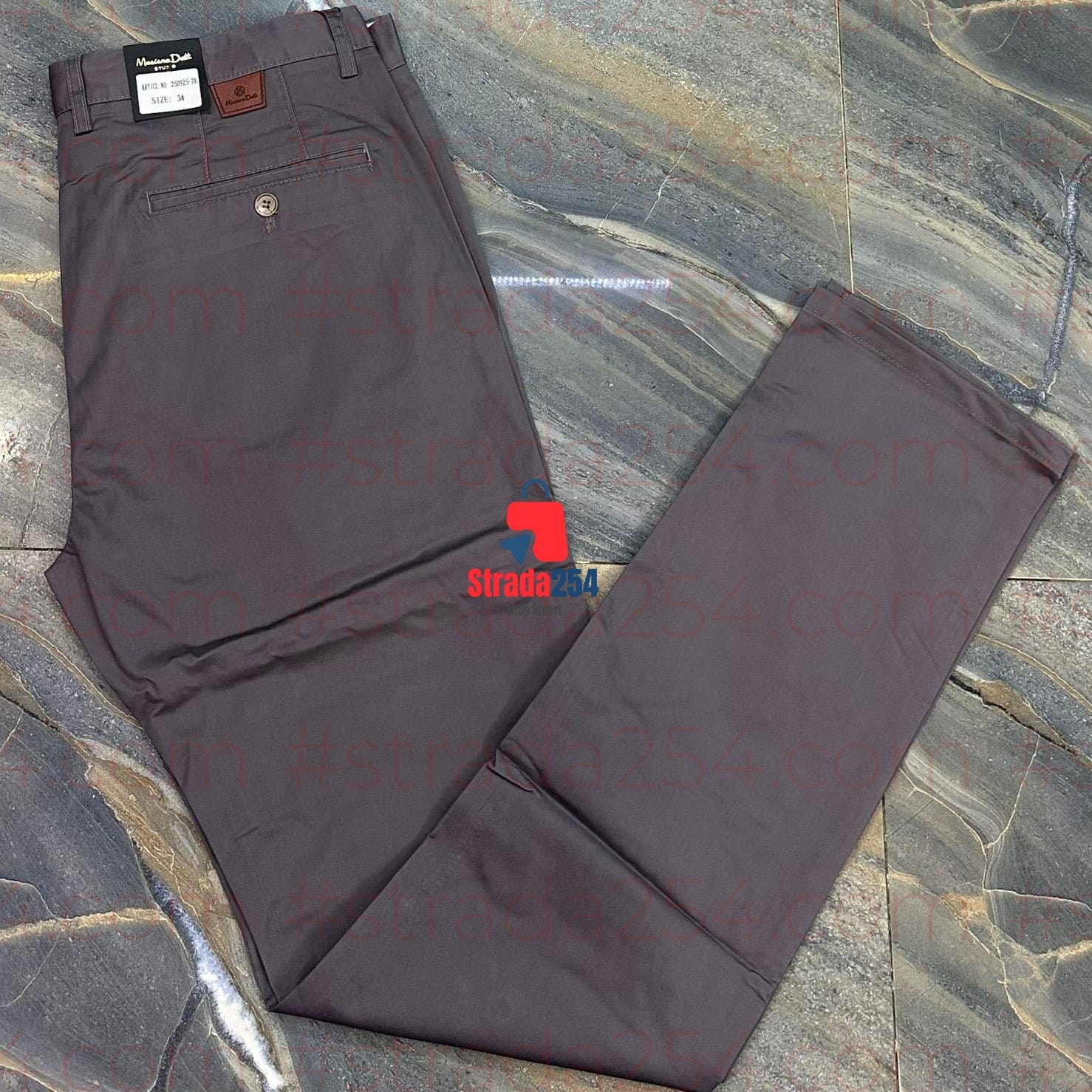 Men’s Premium Soft Khaki Trousers – Classic Fit (Normal Pockets)_AT