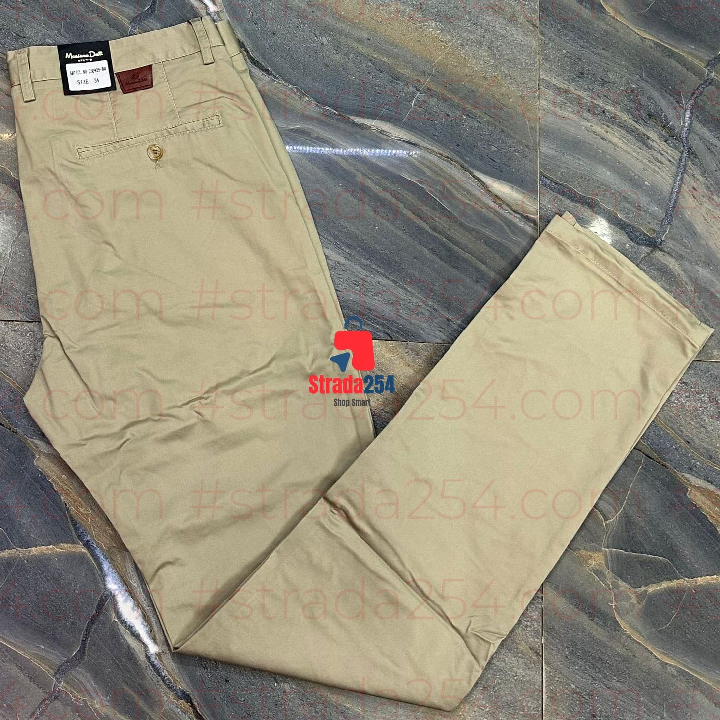 Men’s Premium Soft Khaki Trousers – Classic Fit (Normal Pockets)_AT