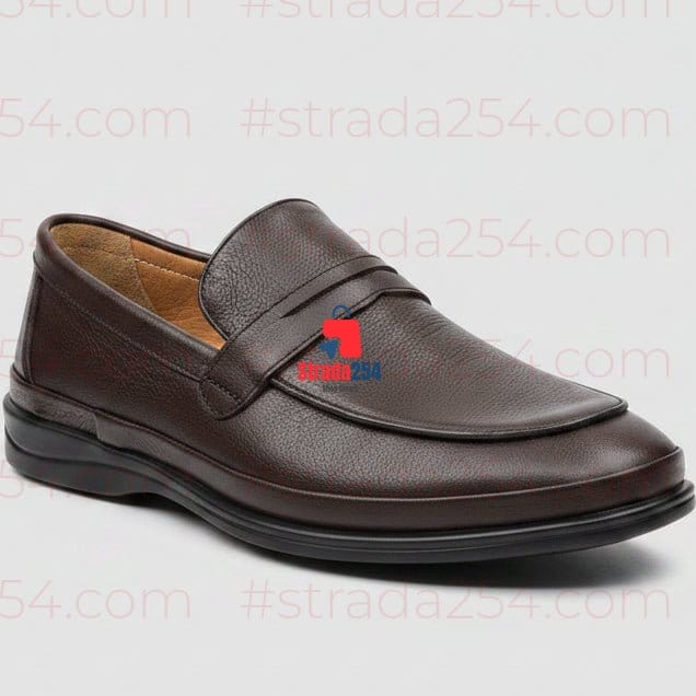 STRADA254 Premium Leather Penny Loafers – Executive Slip-On Comfort Shoes_ZKRY