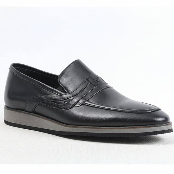 STRADA254 Premium Slip-On Executive Loafers – Classic Leather Official Shoes_ZKRY