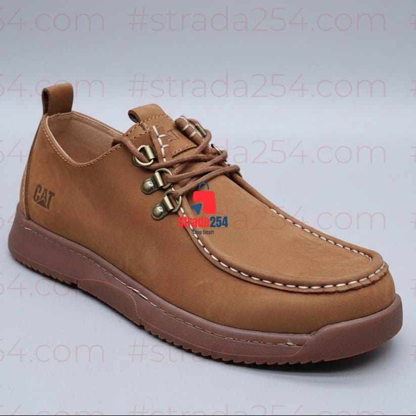 CAT Inspired Rugged Casual Leather Shoes – Premium Outdoor Comfort Sneakers_1C
