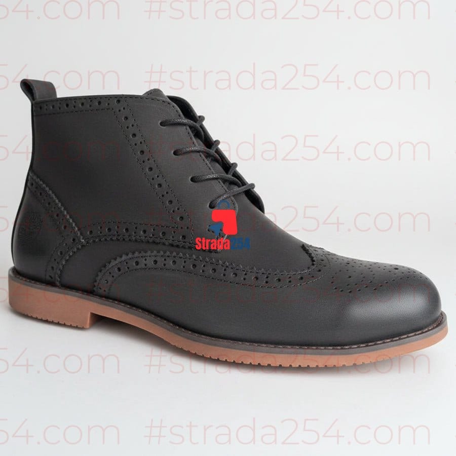 Vintage Brogue Boots – Premium Casual Leather Ankle Boots_KK