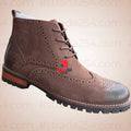 Premium Wingtip Leather Chukka Boots Collection_KK