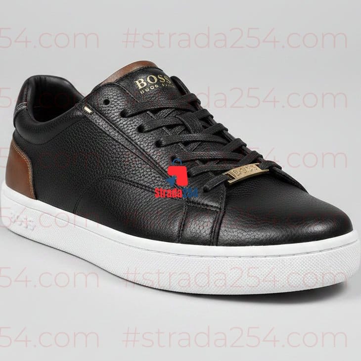 Premium Boss Inspired Leather Sneakers – Men’s Luxury Casual Shoes_BKY