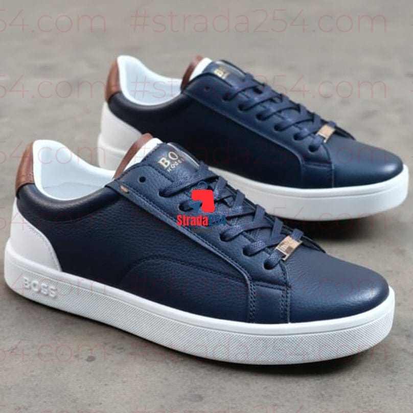 Premium Boss Inspired Leather Sneakers – Men’s Luxury Casual Shoes_BKY