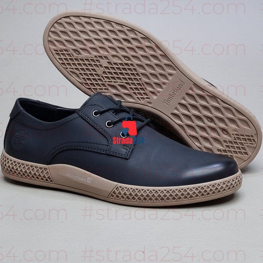 Timberland-Inspired Premium Leather Casual Shoes – Men's Lightweight Smart Casual Lace-Up Sneakers