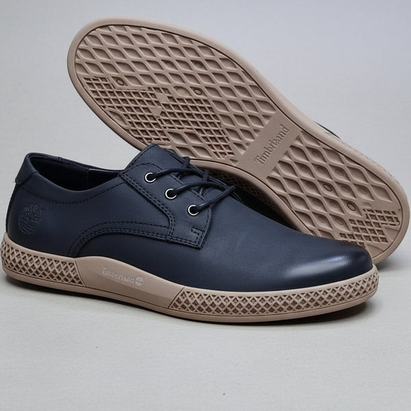 Timberland-Inspired Premium Leather Casual Shoes – Men's Lightweight Smart Casual Lace-Up Sneakers
