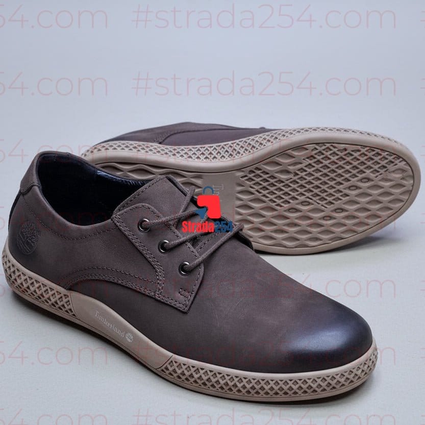 Timberland-Inspired Premium Leather Casual Shoes – Men's Lightweight Smart Casual Lace-Up Sneakers
