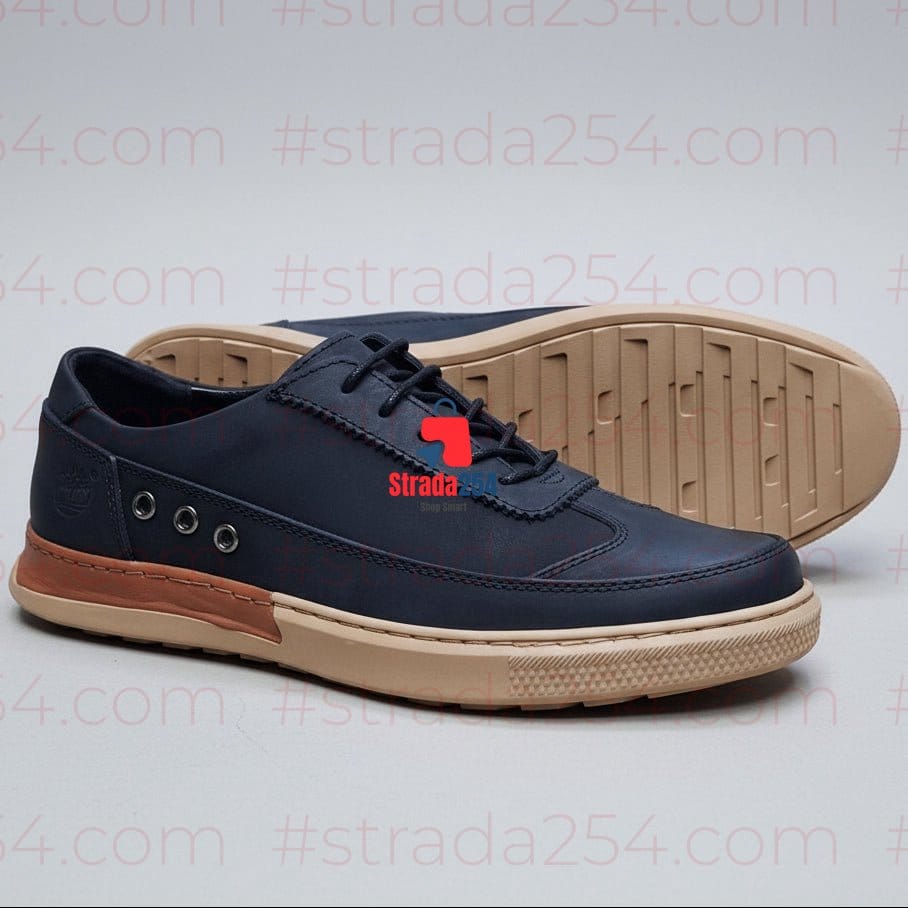 Timberland-Inspired Premium Leather Casual Sneakers – Lightweight Smart Casual Lace-Up Shoes for Men_1C