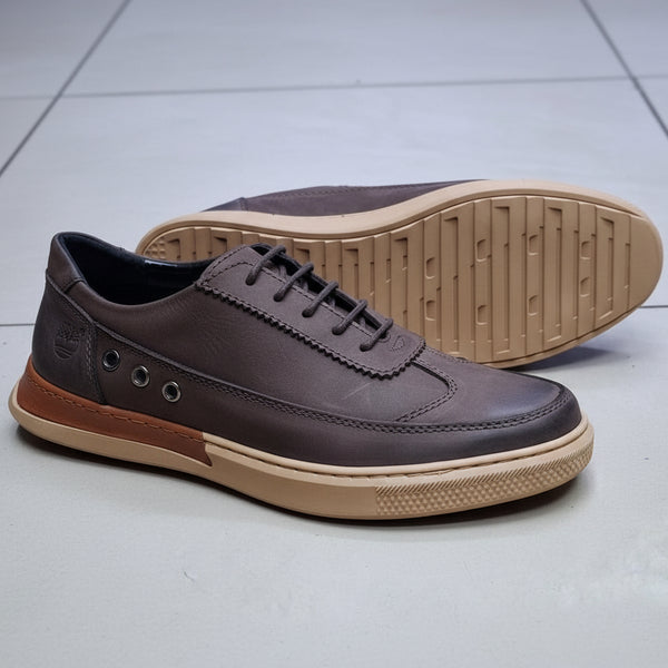 Timberland-Inspired Premium Leather Casual Sneakers – Lightweight Smart Casual Lace-Up Shoes for Men_1C