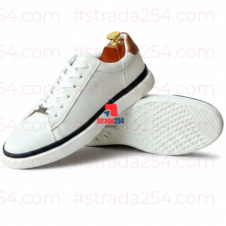 ALD Premium Leather Casual Sneakers – Minimalist Lace-Up Lifestyle Shoes | Black & White Collection_DPA