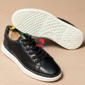 ALD Premium Leather Casual Sneakers – Minimalist Lace-Up Lifestyle Shoes | Black & White Collection_DPA