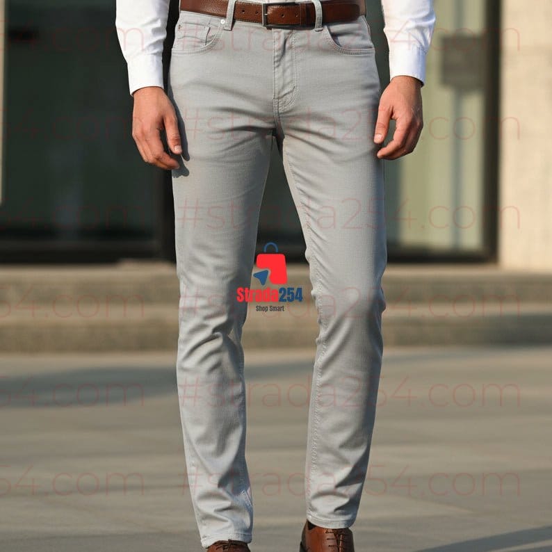 Dusty Life Premium Stretch Khaki Trousers – Slim Fit Casual Chinos | Smart Everyday Men's Pants_ZKRY