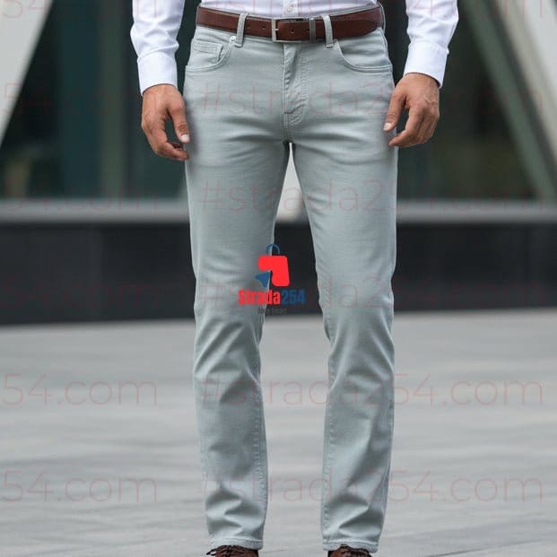 Dusty Life Premium Stretch Khaki Trousers – Slim Fit Casual Chinos | Smart Everyday Men's Pants_ZKRY