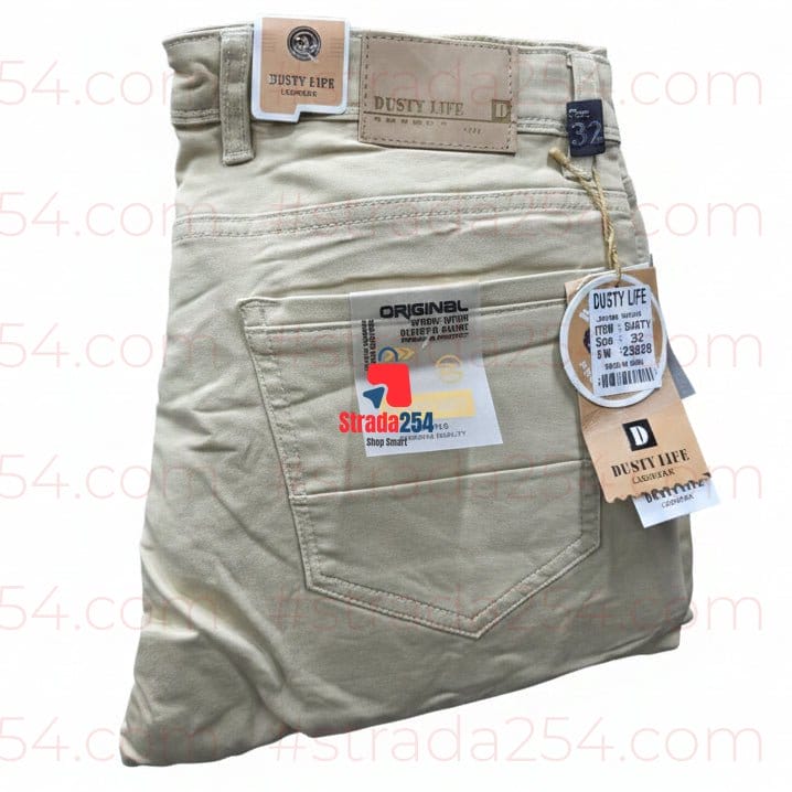 American Pocket Premium Khaki Trousers – Stretch Slim Fit Casual & Office Wear Pants_ZKRY