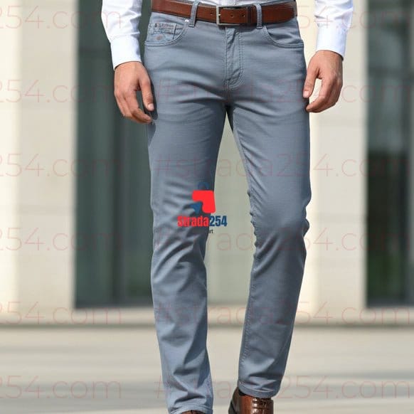 Dusty Life Premium Stretch Khaki Trousers – Slim Fit Casual Chinos | Smart Everyday Men's Pants_ZKRY