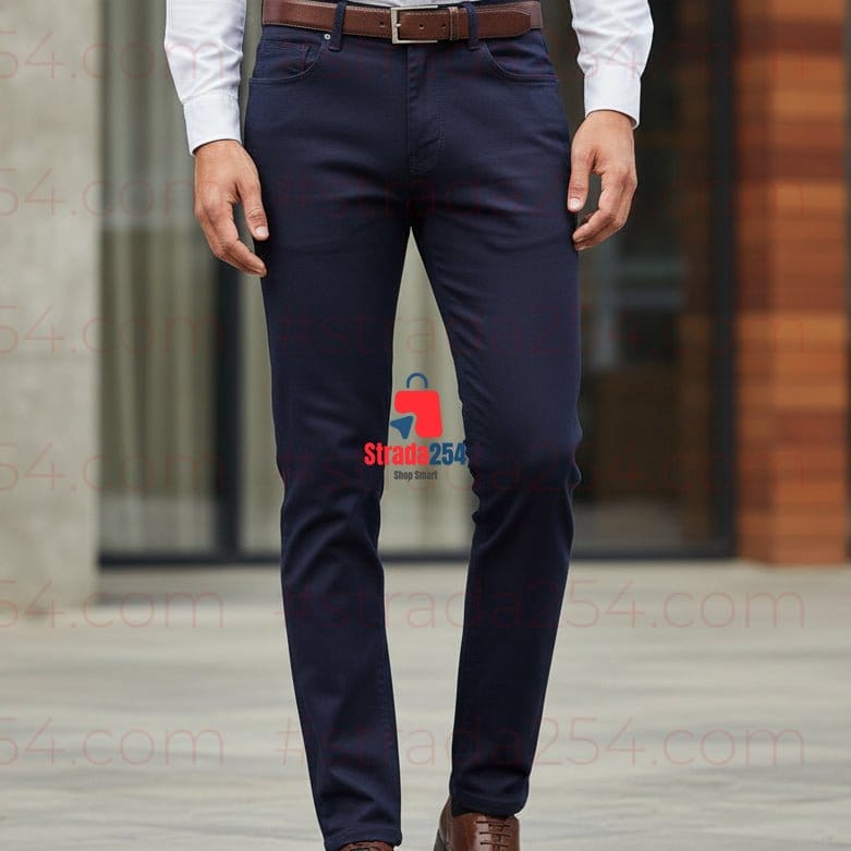 Dusty Life Premium Stretch Khaki Trousers – Slim Fit Casual Chinos | Smart Everyday Men's Pants_ZKRY