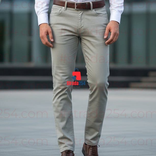 Dusty Life Premium Stretch Khaki Trousers – Slim Fit Casual Chinos | Smart Everyday Men's Pants_ZKRY