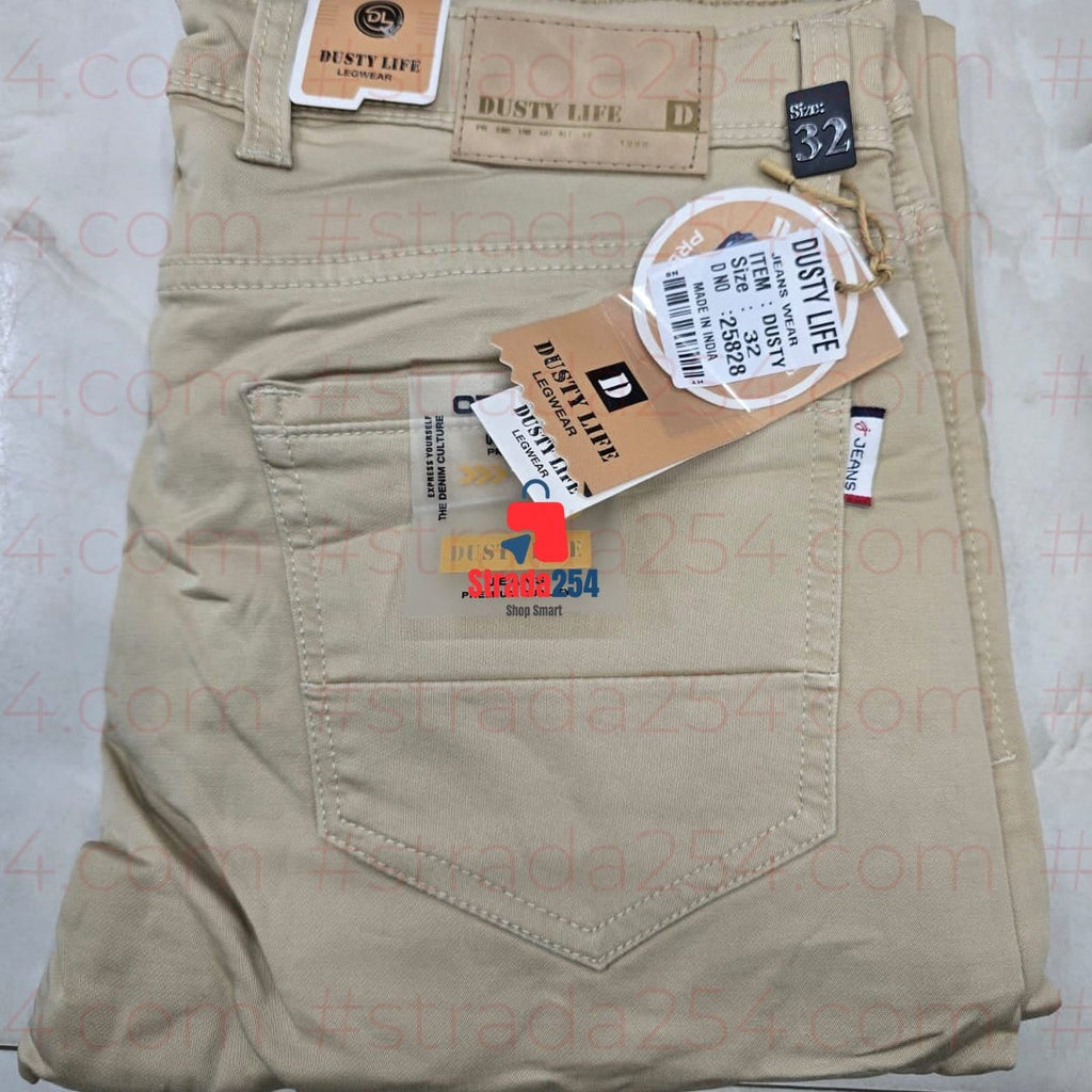American Pocket Premium Khaki Trousers – Stretch Slim Fit Casual & Office Wear Pants_ZKRY