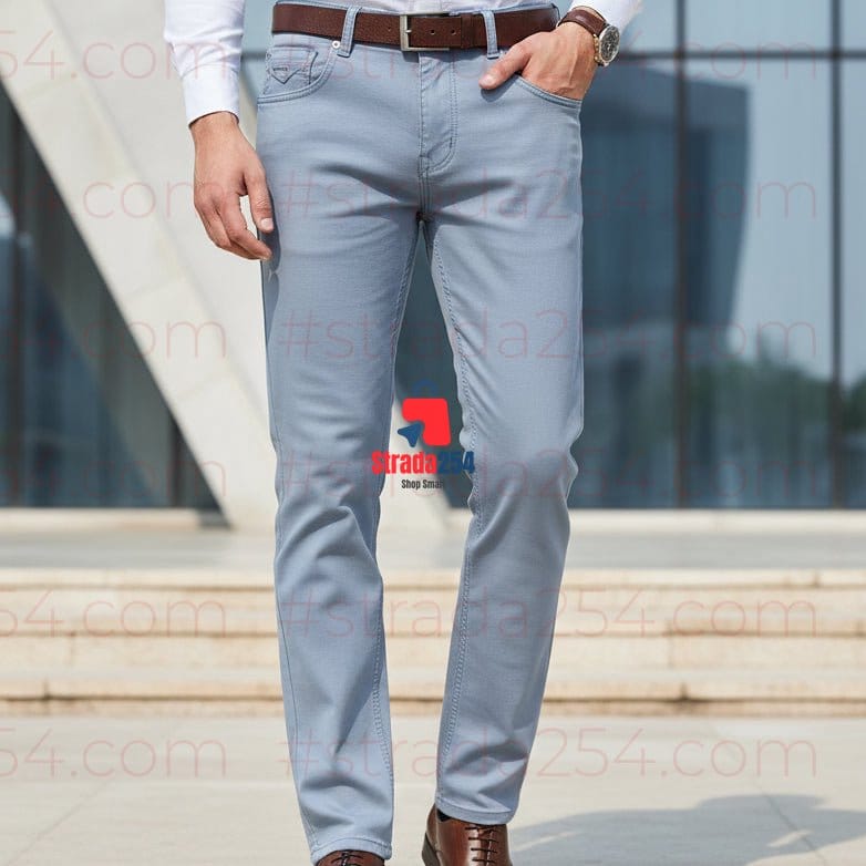 Dusty Life Premium Stretch Khaki Trousers – Slim Fit Casual Chinos | Smart Everyday Men's Pants_ZKRY