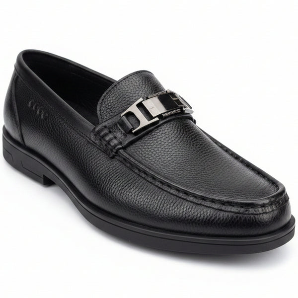 ECCO Premium Leather Loafers – Luxury Slip-On Formal & Business Casual Shoes_JT_4B
