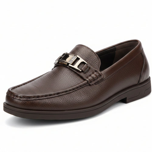 ECCO Premium Leather Loafers – Luxury Slip-On Formal & Business Casual Shoes_JT_4B