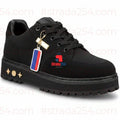 Executive Rugged Black Leather Casual Shoes for Men | Durable Lace-Up Comfort Sneakers with Heavy-Duty Grip Sole_MHA