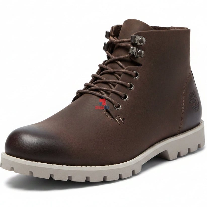 Men's Premium Leather Ankle Boots | Rugged Casual Lace-Up Boots for Everyday Wear_1C