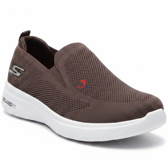 Memory Foam Lightweight Slip-On Walking Shoes | Breathable Knit Casual Comfort Sneakers