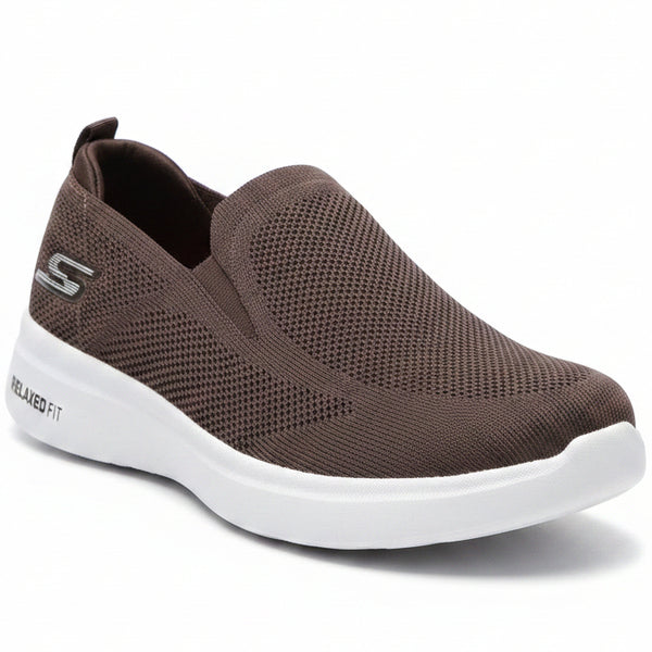 Memory Foam Lightweight Slip-On Walking Shoes | Breathable Knit Casual Comfort Sneakers