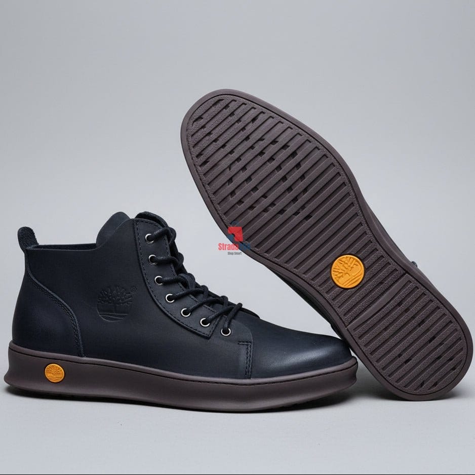Men's Premium Leather Ankle Boots | Casual Lace-Up Comfort Boots for Everyday Wear_1C