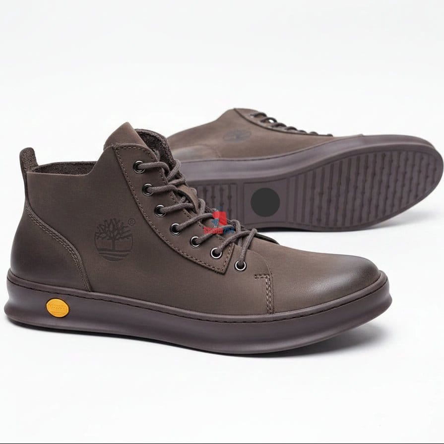 Men's Premium Leather Ankle Boots | Casual Lace-Up Comfort Boots for Everyday Wear_1C