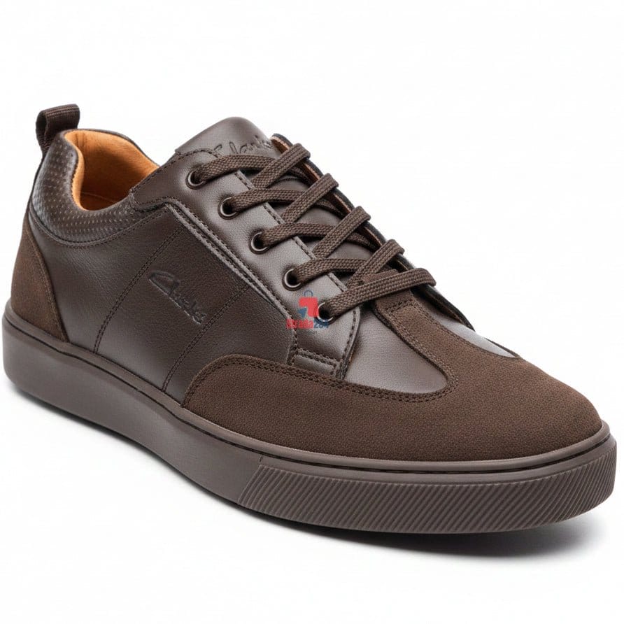 Men's Premium Casual Leather Sneakers | Smart Casual Lace-Up Shoes for Everyday Wear_NSE