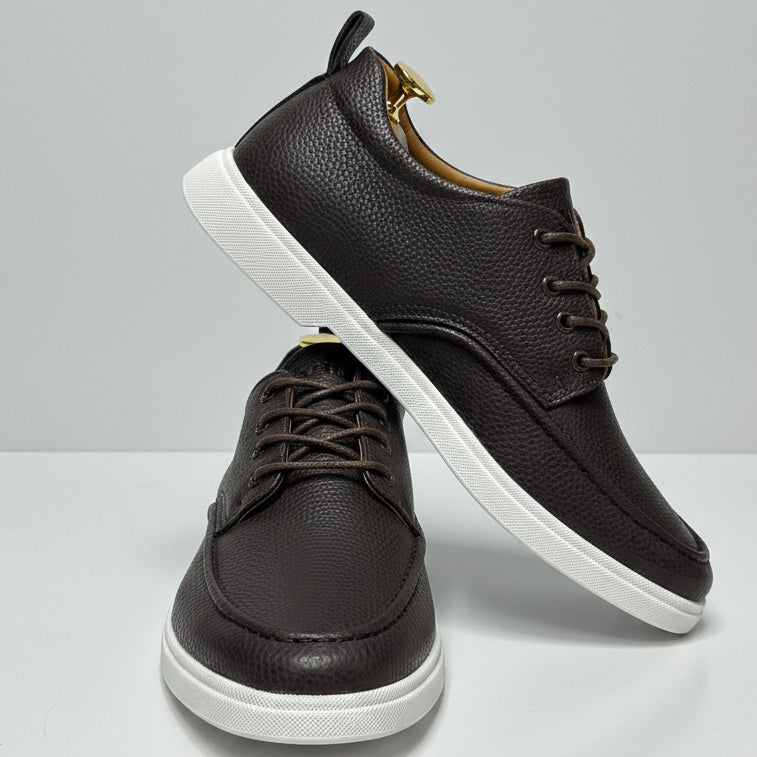 Executive Leather Casual Oxford Sneakers_LV