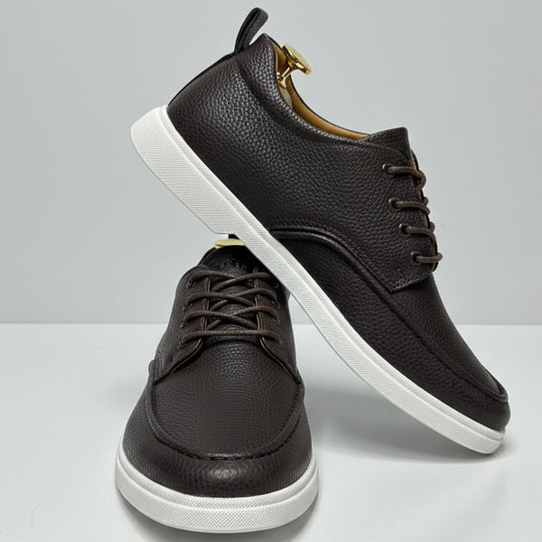 Executive Leather Casual Oxford Sneakers_LV