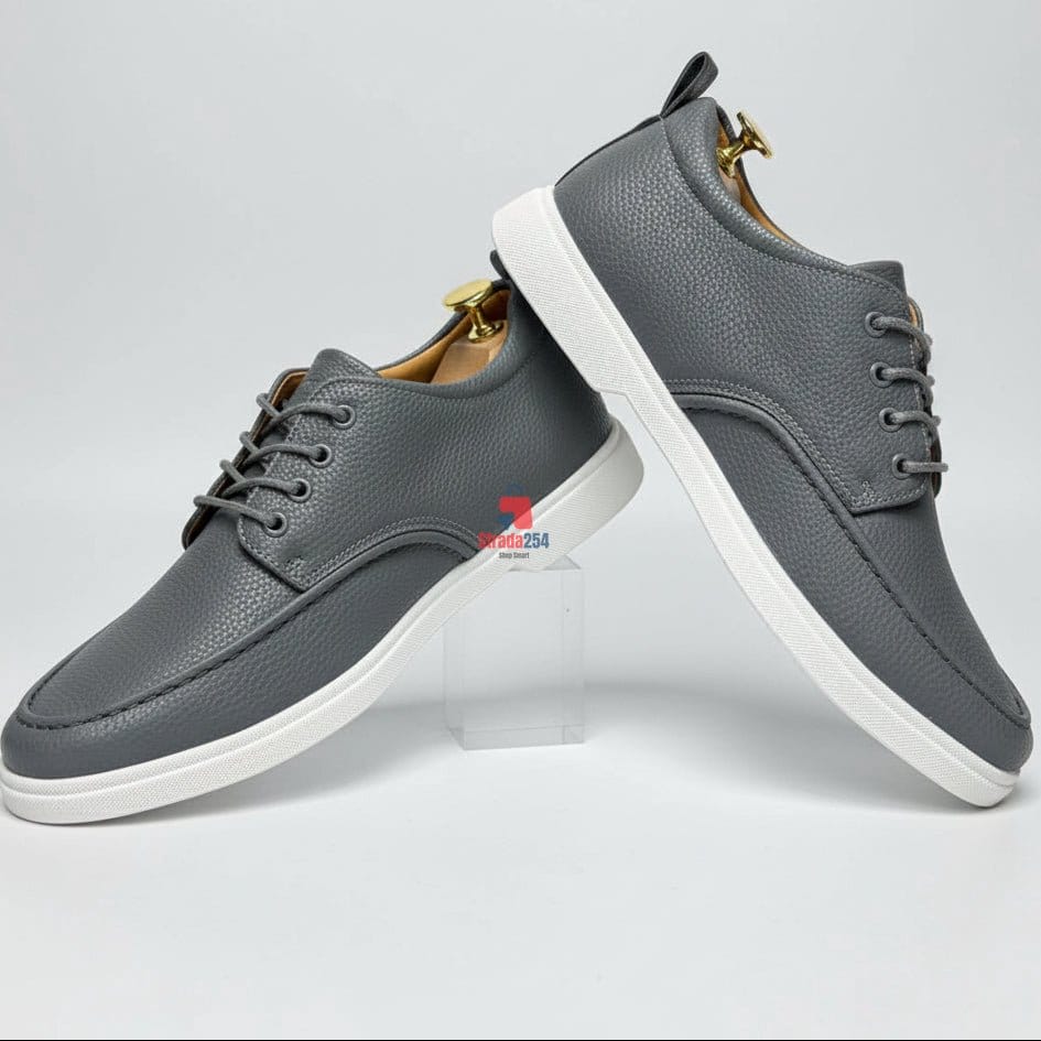 Executive Leather Casual Oxford Sneakers_LV