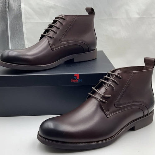 Men's Premium Lace-Up Ankle Boots Collection