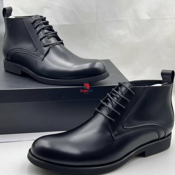 Men's Premium Lace-Up Ankle Boots Collection