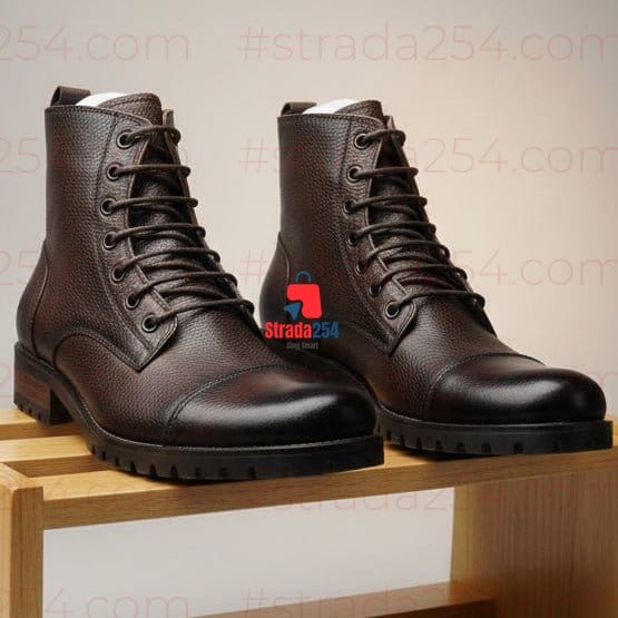 Heritage Commander Leather Boots – Men's Premium Lace-Up Ankle Boots_prnc