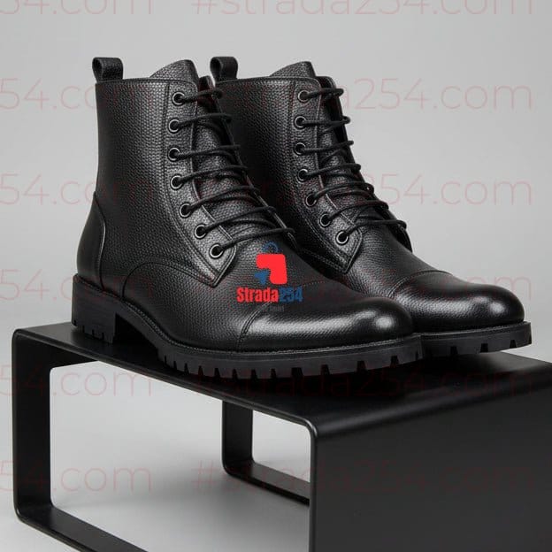 Heritage Commander Leather Boots – Men's Premium Lace-Up Ankle Boots_prnc