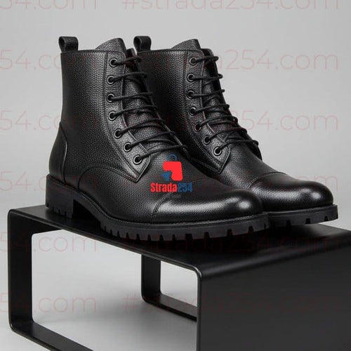 Heritage Commander Leather Boots – Men's Premium Lace-Up Ankle Boots_prnc