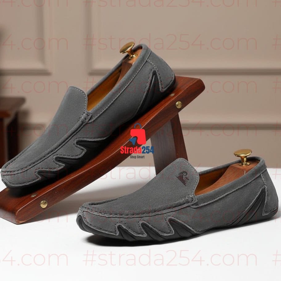 Urban Drift Men's Suede Loafers – Casual Slip-On Driving Shoes_bky_mt