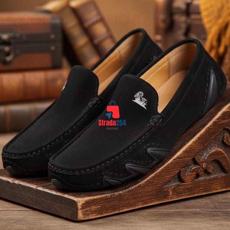 Urban Drift Men's Suede Loafers – Casual Slip-On Driving Shoes_bky_mt